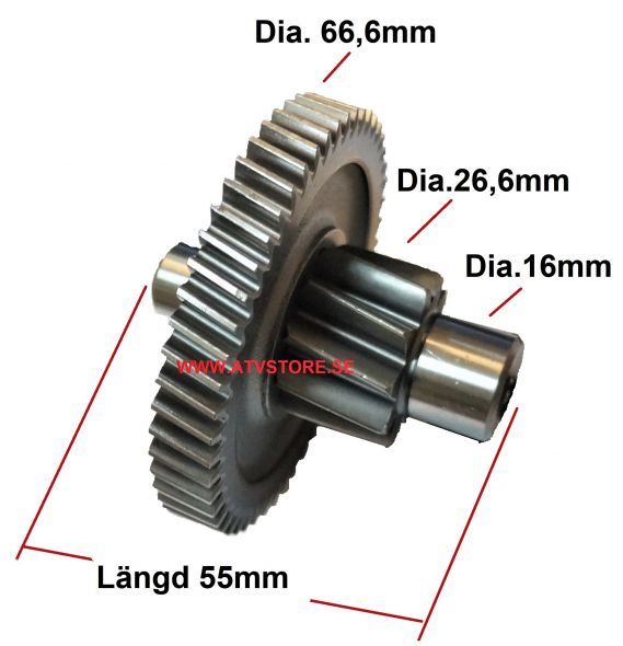 VÄxeldrev 66,6mm