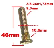 Hjulbult 3/8-24x1,73 Polaris