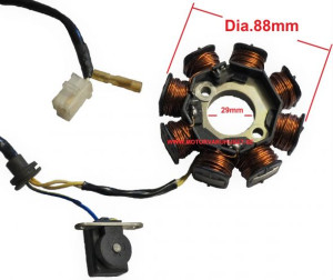 Stator 88mm 3st kablar