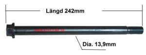 Swingaxel 242mm x M14