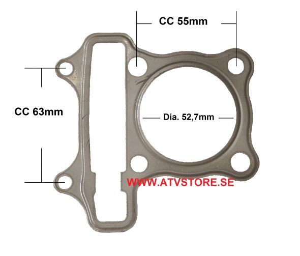 4.Topplockspackning 52,7mm