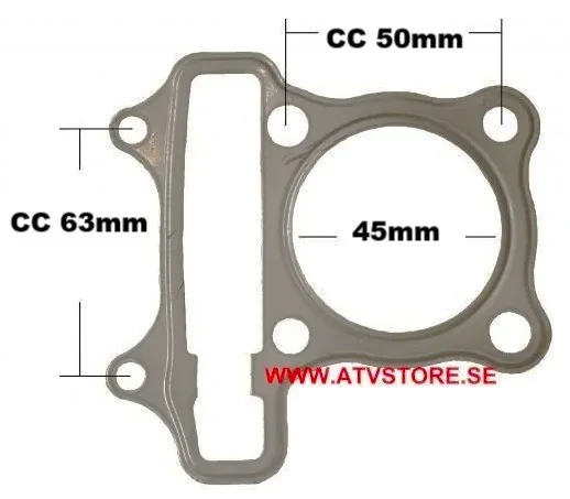 Toppackning 45mm
