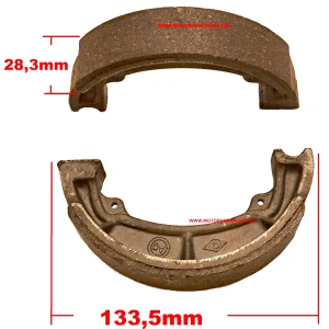 Bromsbackar 133 x 28mm