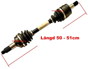 Drivaxel 50-51cm - 27,7 - 21,7mm