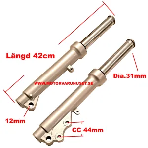 Gaffelben 42cm - 31mm skotermoped